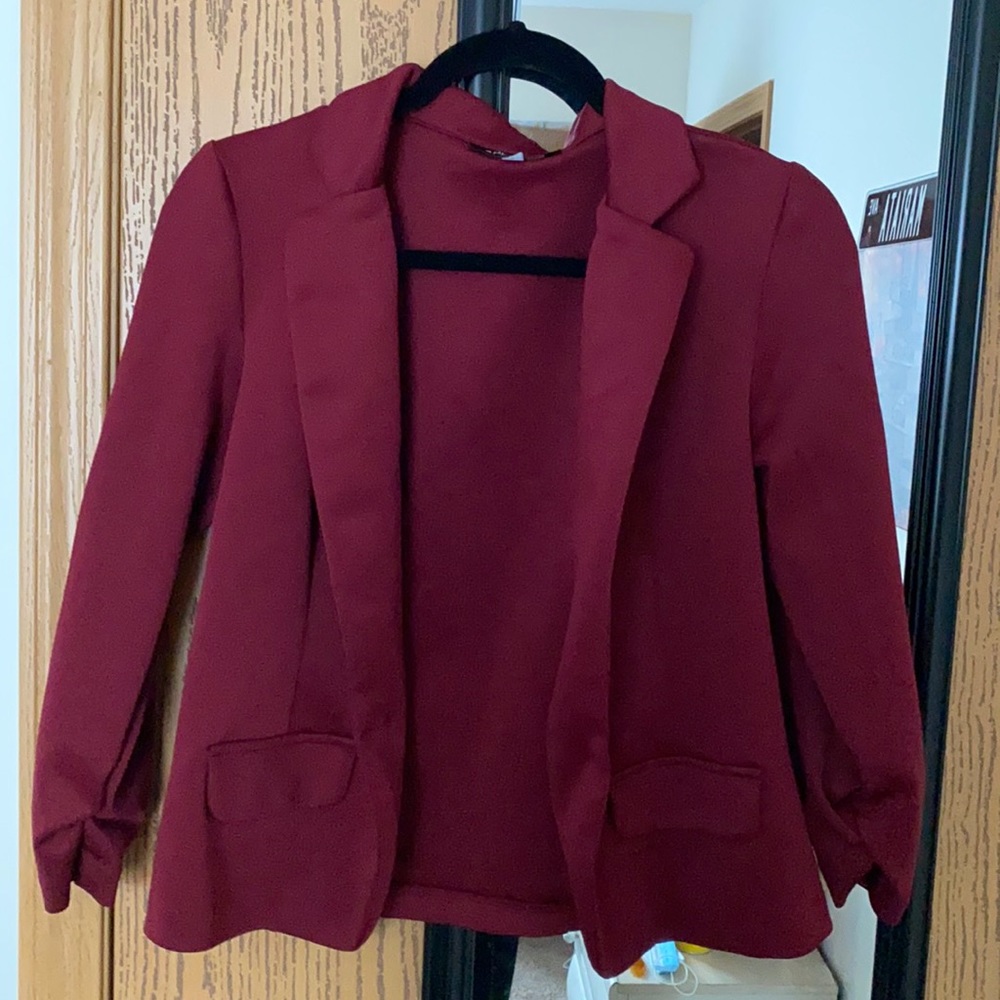 Burgundy Blazer